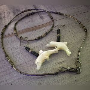 Hand-carved Dolphin Jewelry